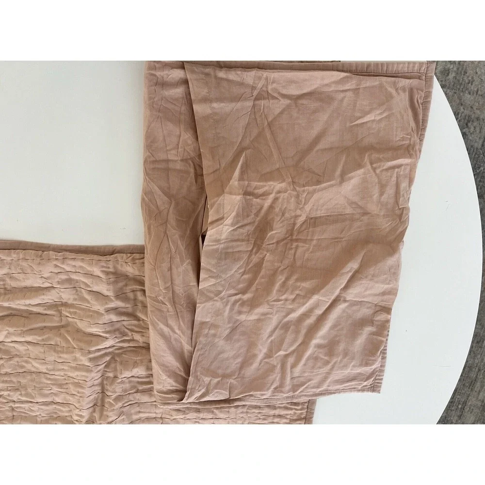 Restoration Hardware RH Teen Set 2 Pink Desert Rose Silk Blend Pillow Shams‎